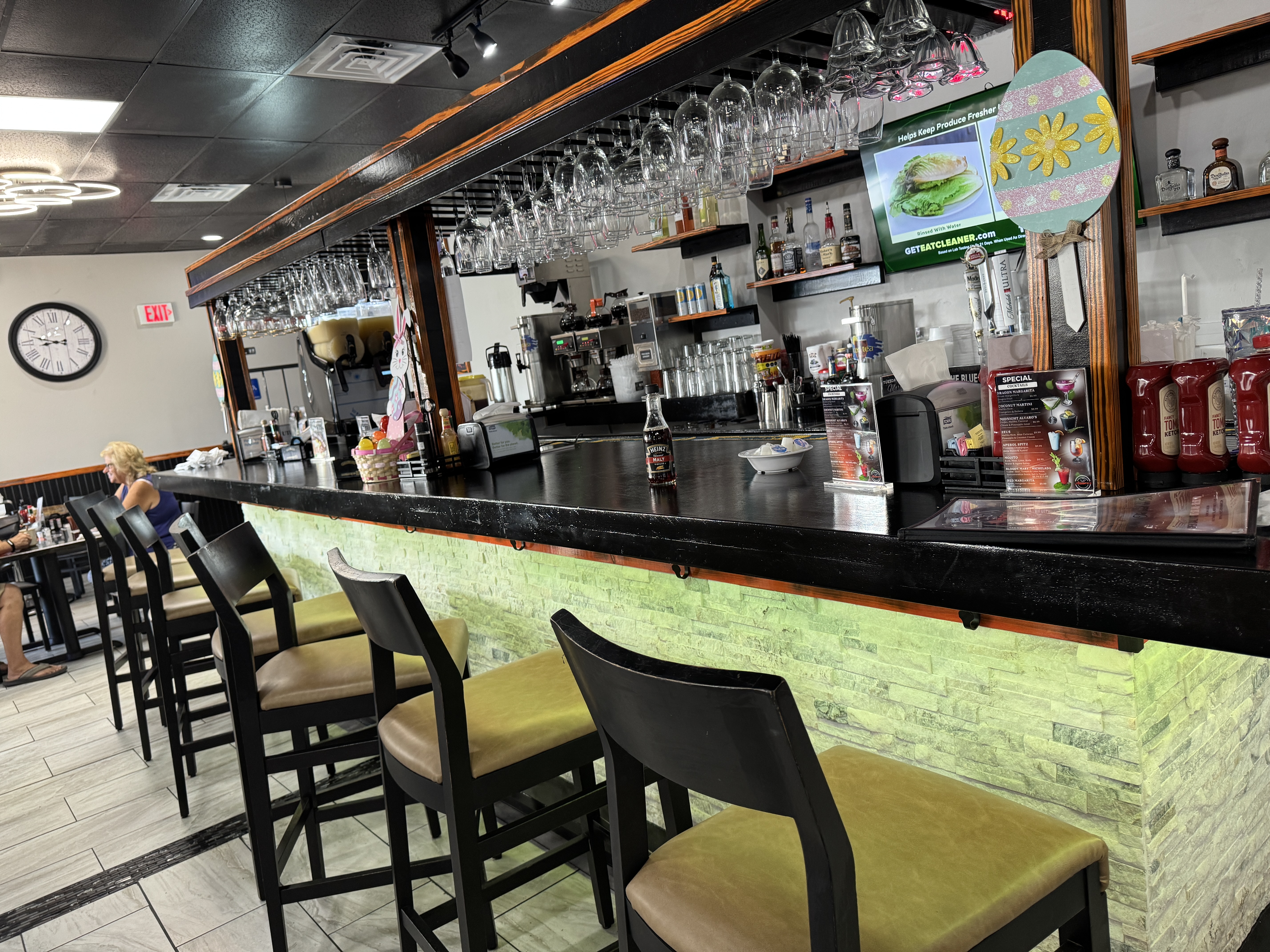 Inside Alvaro’s Restaurant